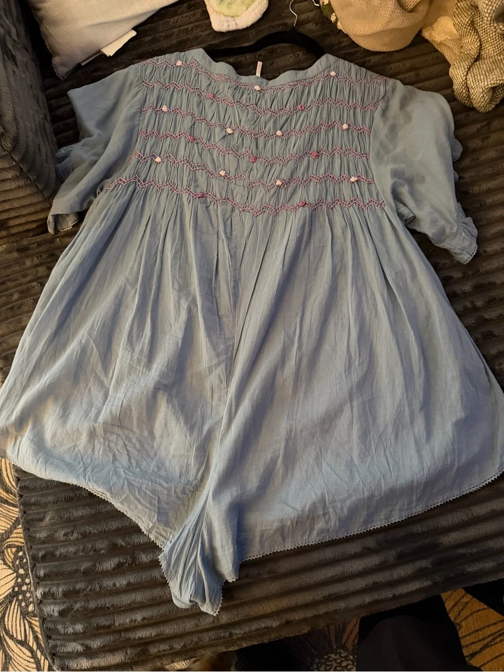 Free People Victoria Babydoll Smocked Romper